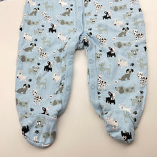 Load image into Gallery viewer, Unisex Rock-a-Bye Baby, cotton coverall / romper, dogs, EUC, size 00,  