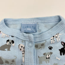 Load image into Gallery viewer, Unisex Rock-a-Bye Baby, cotton coverall / romper, dogs, EUC, size 00,  
