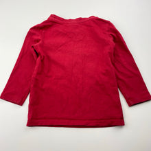 Load image into Gallery viewer, Unisex Target, red stretchy long sleeve tee / top, GUC, size 0,  
