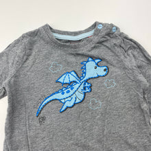 Load image into Gallery viewer, Boys Esprit, soft feel long sleeve tee / top, dragon, EUC, size 0-1,  