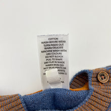 Load image into Gallery viewer, Boys Target, knitted cotton sweater / jumper, dinosaur, EUC, size 00,  