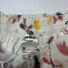 Load image into Gallery viewer, Girls Anko, cotton lined floral skirt, elasticated, EUC, size 5,  