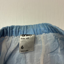 Load image into Gallery viewer, Girls Anko, lined colourful cotton skirt, elasticated, GUC, size 6,  