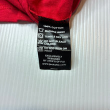 Load image into Gallery viewer, Boys Jack's, red cotton tee / top, Fiji, NEW, size 0,  