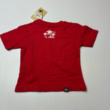 Load image into Gallery viewer, Boys Jack's, red cotton tee / top, Fiji, NEW, size 0,  