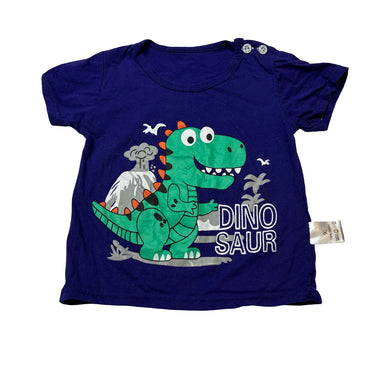 Boys cotton, tee / top, dinosaur, EUC, size 2,  