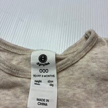 Load image into Gallery viewer, Unisex Dymples, cotton bodysuit / romper, EUC, size 000,  