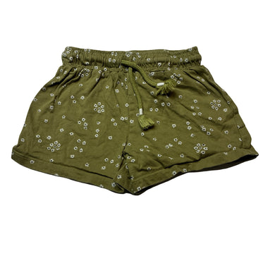 Girls Anko, floral cotton shorts, elasticated, FUC, size 3,  