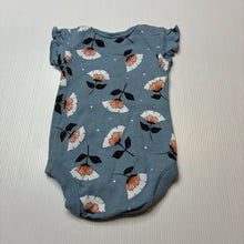 Load image into Gallery viewer, Girls Baby Berry, floral cotton bodysuit / romper, EUC, size 0000,  
