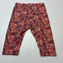 Load image into Gallery viewer, Girls Pumpkin Patch, floral leggings / bottoms, wash fade, FUC, size 000,  