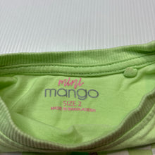 Load image into Gallery viewer, Girls Mango, cotton tee / top, marks left shoulder, FUC, size 2,  