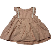 Load image into Gallery viewer, Girls Tommy Bahama, lined pink cotton top, L: 35cm, GUC, size 1,  