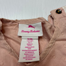 Load image into Gallery viewer, Girls Tommy Bahama, lined pink cotton top, L: 35cm, GUC, size 1,  