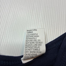 Load image into Gallery viewer, Unisex Baby Berry, navy cotton bodysuit / romper, nana, EUC, size 00,  