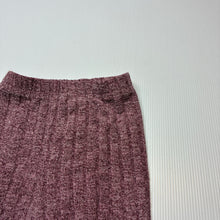 Load image into Gallery viewer, Girls ribbed, lightweight knit leggings / bottoms, elasticated, GUC, size 0,  