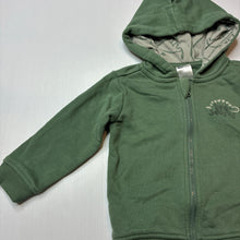 Load image into Gallery viewer, Boys Anko, fleece lined zip hoodie sweater, dinosaur, GUC, size 1,  