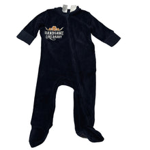 Load image into Gallery viewer, Boys Baby Berry, navy fleece zip coverall / romper, GUC, size 0,  