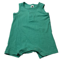 Load image into Gallery viewer, Unisex Dymples, ribbed stretchy summer romper, GUC, size 0,  