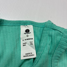 Load image into Gallery viewer, Unisex Dymples, ribbed stretchy summer romper, GUC, size 0,  