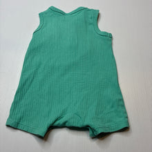 Load image into Gallery viewer, Unisex Dymples, ribbed stretchy summer romper, GUC, size 0,  