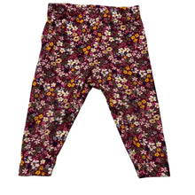 Load image into Gallery viewer, Girls Carters, soft feel stretchy floral leggings, FUC, size 00,  
