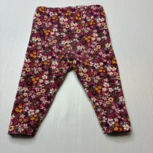 Load image into Gallery viewer, Girls Carters, soft feel stretchy floral leggings, FUC, size 00,  