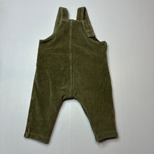 Load image into Gallery viewer, Unisex Dymples, ribbed velour overalls, GUC, size 0,  