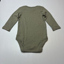 Load image into Gallery viewer, Unisex Baby Berry, khaki soft cotton bodysuit / romper, EUC, size 1,  