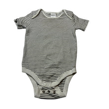 Load image into Gallery viewer, Unisex Baby Berry, stretchy striped bodysuit / romper, GUC, size 1,  