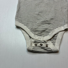 Load image into Gallery viewer, Unisex Baby Berry, stretchy striped bodysuit / romper, GUC, size 1,  