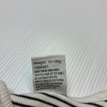 Load image into Gallery viewer, Unisex Baby Berry, stretchy striped bodysuit / romper, GUC, size 1,  