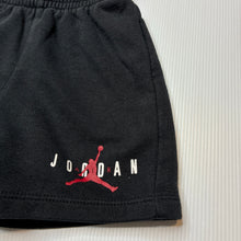 Load image into Gallery viewer, Boys Air Jordan, black casual shorts, elasticated, GUC, size 2,  