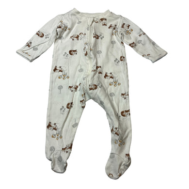 Unisex Anko, cotton zip coverall / romper, GUC, size 00,  