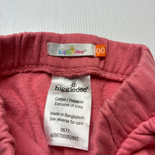 Load image into Gallery viewer, Girls Higgledee, fleece lined track pants, elasticated, GUC, size 00,  