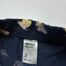 Load image into Gallery viewer, Girls Anko, navy bike shorts, butterflies, GUC, size 3,  