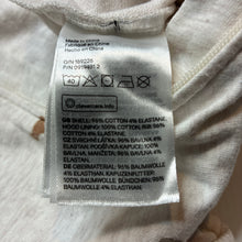 Load image into Gallery viewer, Unisex H&amp;M, organic cotton blend hooded zip romper, EUC, size 000,  