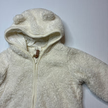 Load image into Gallery viewer, Unisex H&amp;M, fleece zip up hooded sweater, EUC, size 000,  