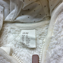 Load image into Gallery viewer, Unisex H&amp;M, fleece zip up hooded sweater, EUC, size 000,  