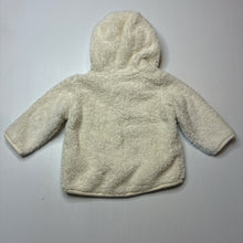 Load image into Gallery viewer, Unisex H&amp;M, fleece zip up hooded sweater, EUC, size 000,  
