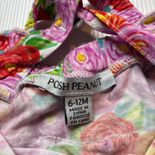 Load image into Gallery viewer, Girls POSH PEANUT, soft feel lightweight stretchy floral romper, EUC, size 0,  