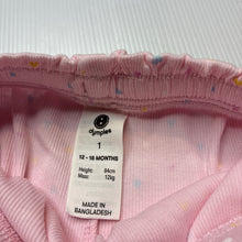 Load image into Gallery viewer, Girls Dymples, ribbed stretchy shorts, elasticated, EUC, size 1,  
