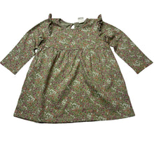 Load image into Gallery viewer, Girls H&amp;M, floral cotton long sleeve dress, EUC, size 1, L: 41cm