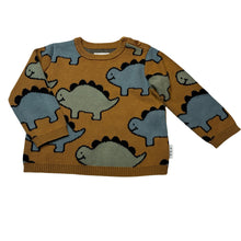 Load image into Gallery viewer, Boys HUX, organic cotton knit sweater / jumper, dinosaurs, EUC, size 2,  