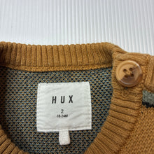 Load image into Gallery viewer, Boys HUX, organic cotton knit sweater / jumper, dinosaurs, EUC, size 2,  