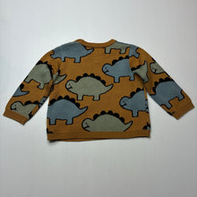 Load image into Gallery viewer, Boys HUX, organic cotton knit sweater / jumper, dinosaurs, EUC, size 2,  