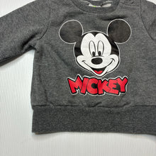 Load image into Gallery viewer, Boys Disney, Mickey Mouse fleece lined sweater / jumper, EUC, size 00,  