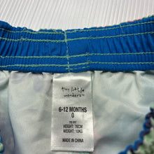 Load image into Gallery viewer, Boys Tiny Little Wonders, lightweight board shorts, elasticated, GUC, size 0,  