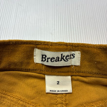 Load image into Gallery viewer, Girls Breakers, stretch corduroy shorts, adjustable, EUC, size 2,  