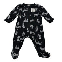 Load image into Gallery viewer, Unisex Baby Berry, cotton zip coverall / romper, zebras, FUC, size 000,  