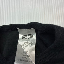 Load image into Gallery viewer, Unisex Baby Berry, cotton zip coverall / romper, zebras, FUC, size 000,  